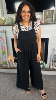 Black Airflow Overall Jumpsuit