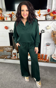 Umgee Evergreen LuxeKnit Wide Leg Pants