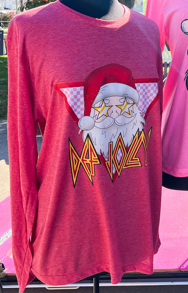 Def Jolly Santa L/S Tee (S-2X)