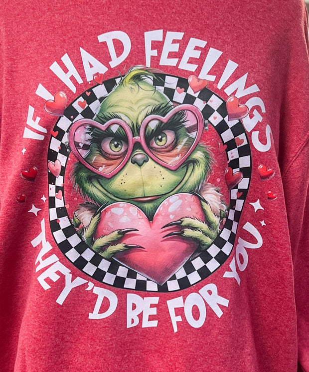 Grinch Valentine Sweatshirt (S-2X)