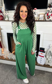 Blakeley Green Corded Overalls