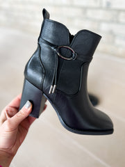 Cammy Black Booties w/Tassel Detail