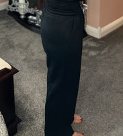 {PREORDER} Leopard Drawstring Fleece Lined Pants (2 Colors)