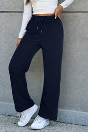 {PREORDER} Fleece Lined Straight Leg Casual Pants (3 Colors)