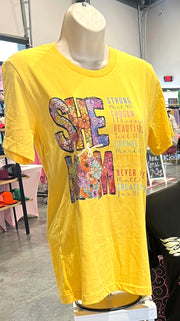 She Is Mom Tee (2 COLORS)