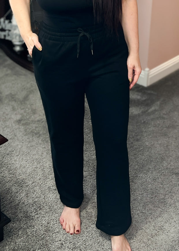 {PREORDER} Fleece Lined Straight Leg Casual Pants (3 Colors)