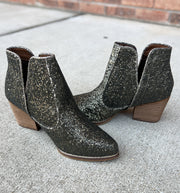 Not Rated Fiera Bronze Glitter Booties