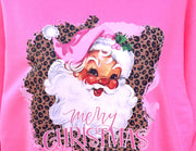 Vintage Pink Santa Sweatshirt (2 Colors)