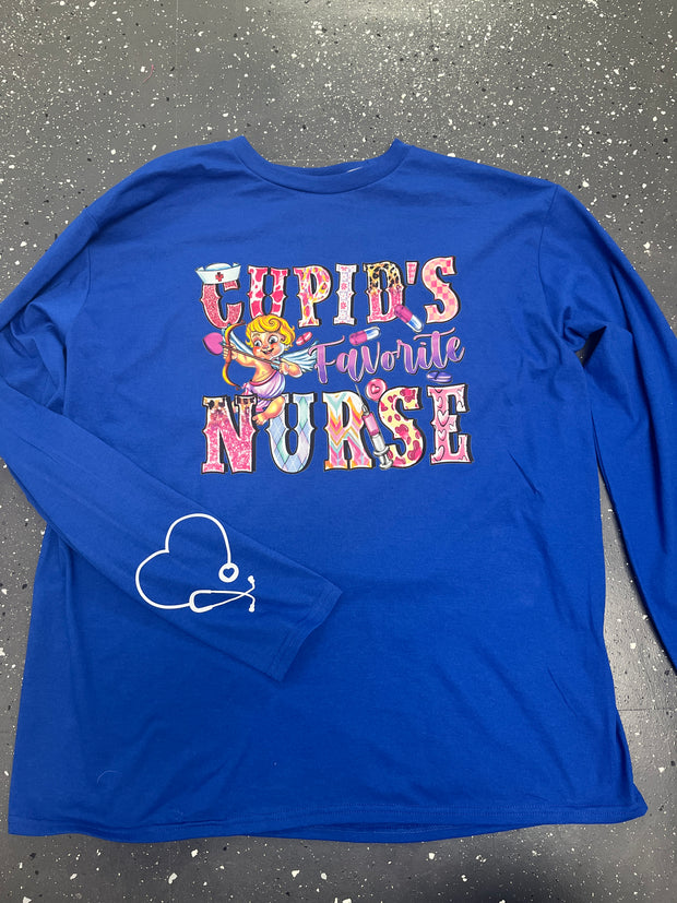 Cupid’s Favorite Nurse L/S Tee