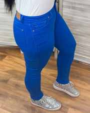 Judy Blue Cobalt Blue Tummy Control Skinny Jeans