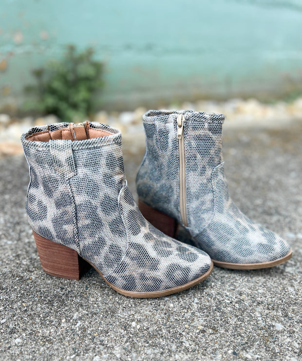 Carlos Shimmering Leopard Booties by Very G
