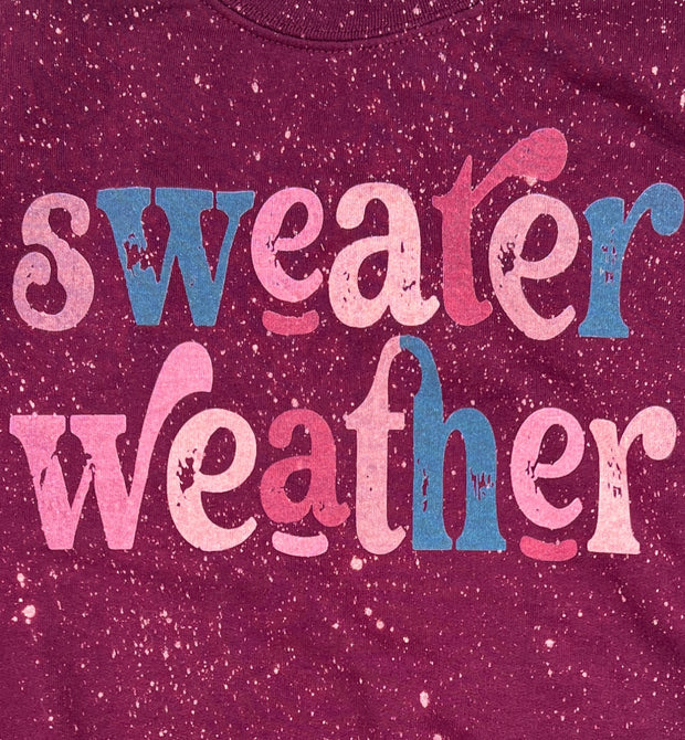 Sweater Weather Bleached Sweatshirt (S-2X) (8478323704101)