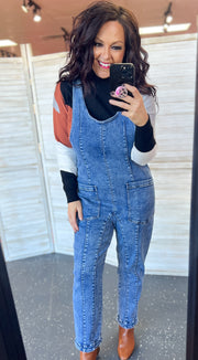 Blakeley Britte Overall Denim Romper (Some sizes PREORDER)