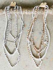 Pearl & Chain 5 Necklace Set