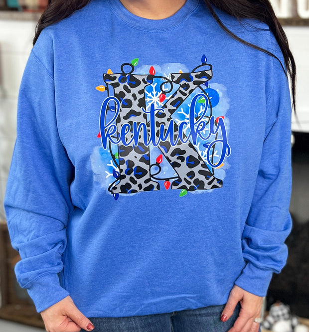 Kentucky Christmas Lights Sweatshirt