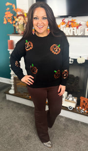 Sequin Pumpkin Sweater (8782563705125)