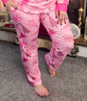 Pink Christmas Tree Buttery Soft PJs (S-3X)