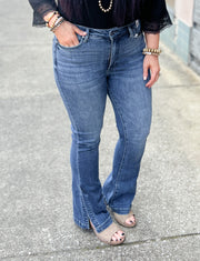 Judy Blue Tummy Control Slit Hem Bootcut Jeans