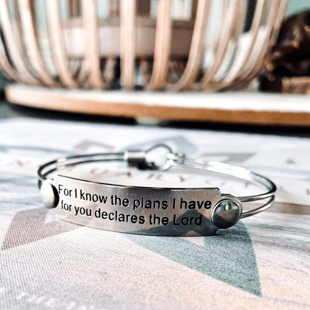 For I Know the Plans War Room Bangle
