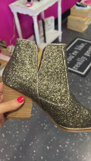 Not Rated Fiera Bronze Glitter Booties