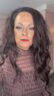 {PREORDER} Coffee Mesh Patterned Top