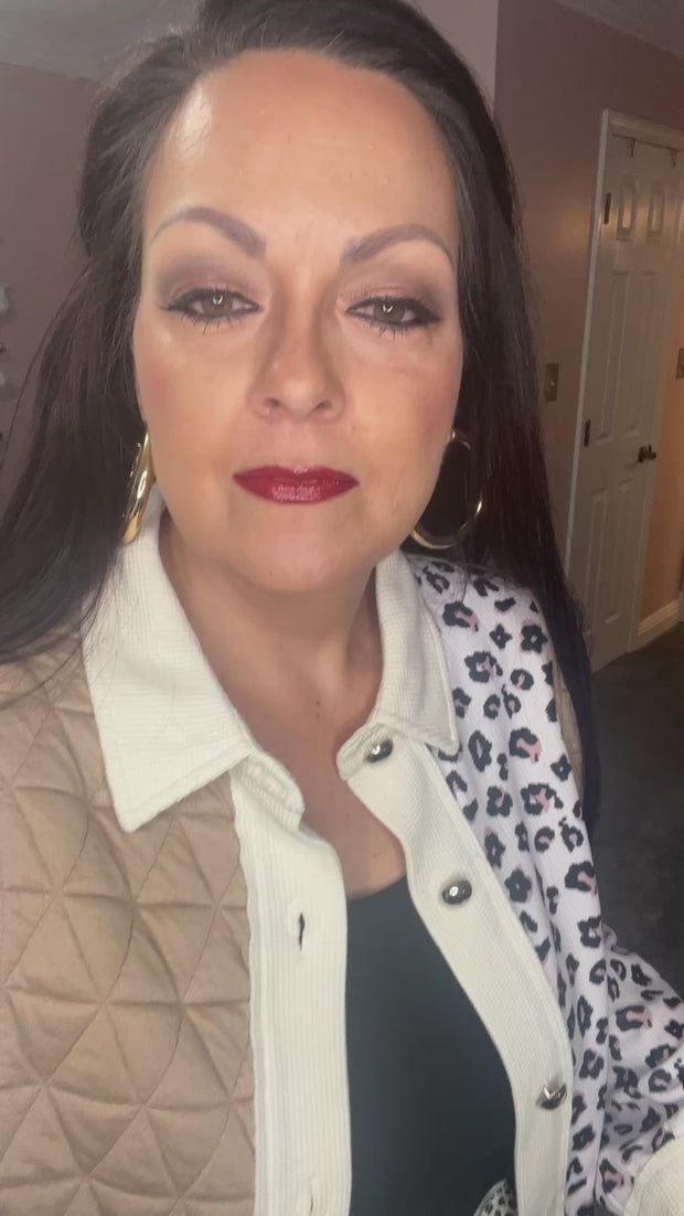 {PREORDER} Leopard Drawstring Fleece Lined Pants (2 Colors)