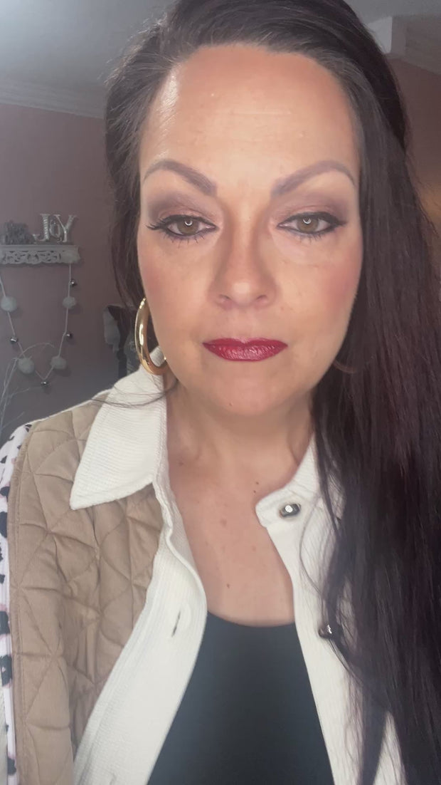 {PREORDER} Quilted Patchwork Leopard Button Front Jacket