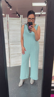 Jade Corded Tie Strap Jumpsuit