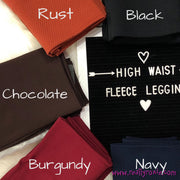 High Waist Fleece Leggings (1393419092054)