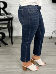 Judy Blue Cropped Straight Fit Jeans w/Slit