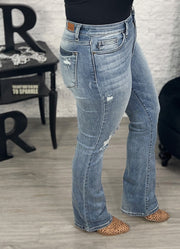 Judy Blue Distressed Bootcut Jeans