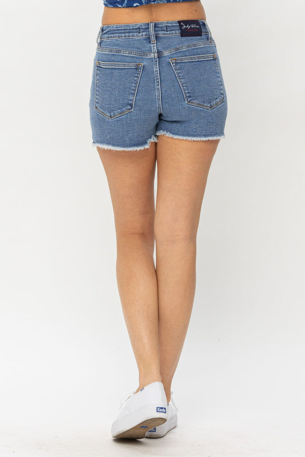 Judy Blue Star Embroidered Shorts